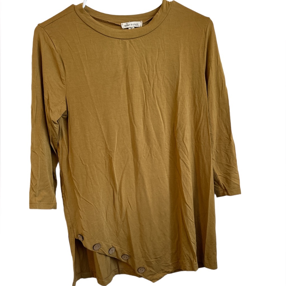 Cedar and Gold mustard top!